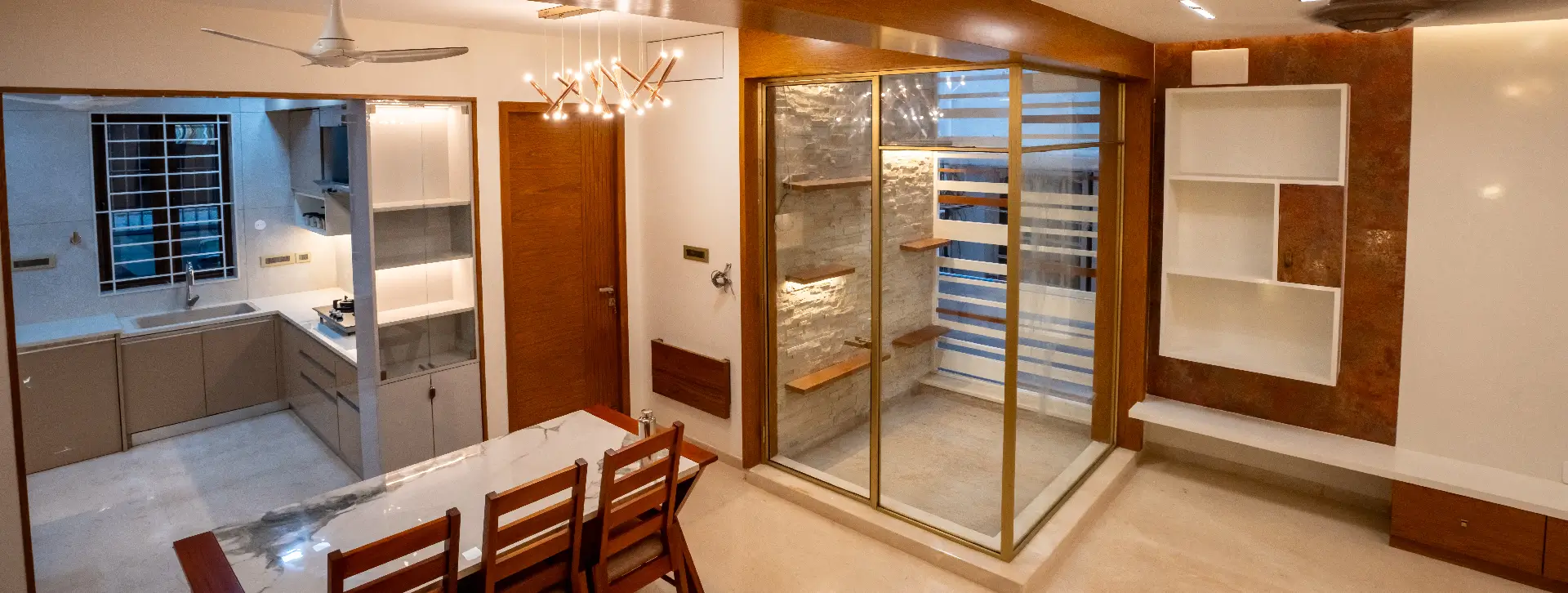  Flat Interior Design RS Puram Residence
